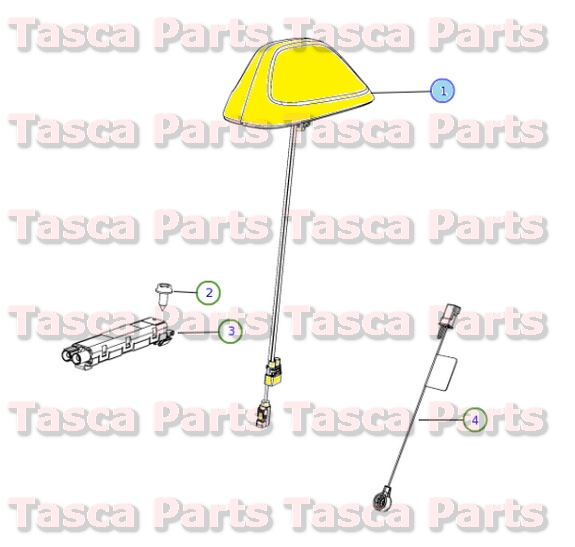 NEW OEM MOPAR ANTENNA BASE CABLE /& BRACKET DODGE DURANGO JEEP GRAND CHEROKEE