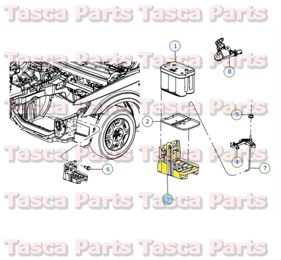 BRAND NEW OEM MOPAR BATTERY BOX TRAY 20092013 DODGE JOURNEY 5178247AB