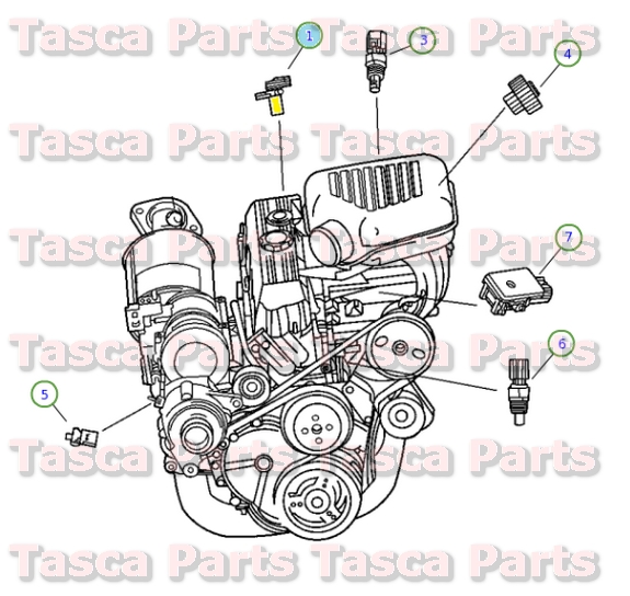 OEM CRANKSHAFT POSITION SENSOR JEEP 20032004 WRANGLER 20022003