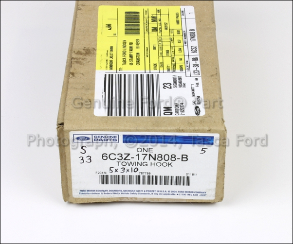 NEW OEM CHROME FRONT TOW HOOK 20052007 FORD F250 F350 F450 F550 SUPER