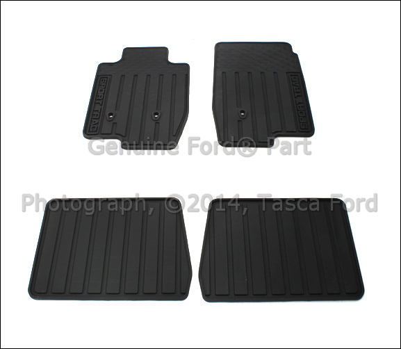 NEW OEM ALL WEATHER EBONY VINYL FLOOR MAT KIT 20072010 FORD EXPLORER