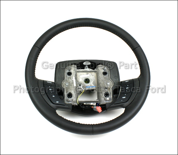NEW OEM LEATHER STEERING WHEEL CHARCOAL BLACK 0611 CROWN VICTORIA