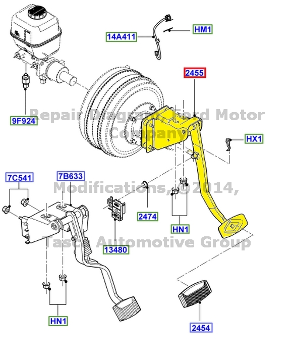 BRAND NEW OEM HYDROBOOST BRAKE PEDAL 200510 F250 F350 F450 F550 SUPER