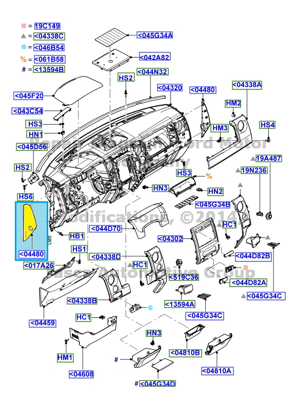 NEW OEM DASH PANEL SIDE COVERS TRIM PANEL 2009-2013 FORD F-150 #9L3Z