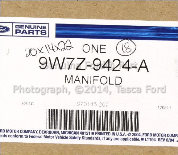 BRAND NEW FORD OEM INTAKE MANIFOLD 9W7Z9424A eBay