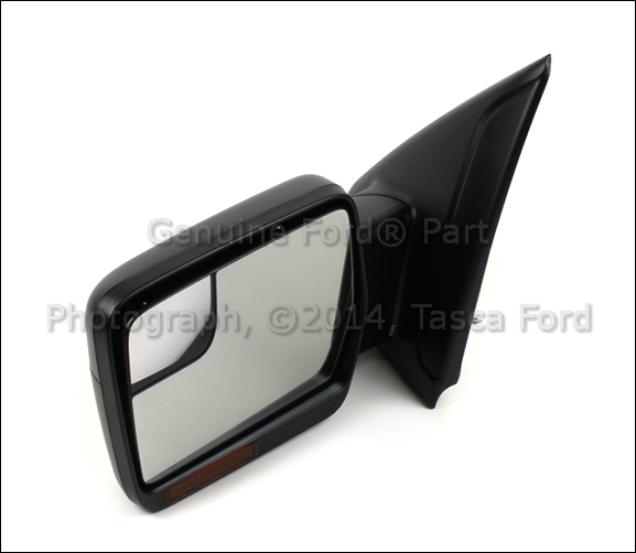 New LH Drivers Side Black Electric Heated Mirror 2011 2013 Ford F150 ...