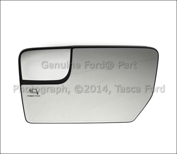 ... NEW OEM LH DRIVERS SIDE MIRROR GLASS 2011-2012 FORD F150 W/ POWER FOLD