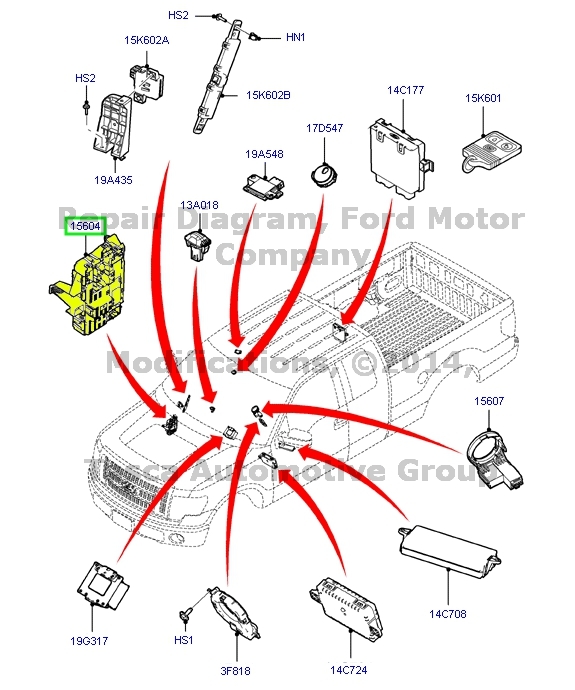 BRAND NEW OEM SMART JUNCTION BOX 20112013 FORD F150 CL3Z15604A eBay