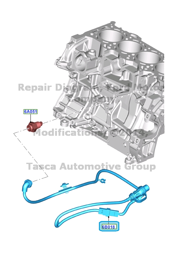 NEW OEM ENGINE BLOCK HEATER WIRING 2013 FORD ESCAPE 2.0L ECOBOOST CV6Z