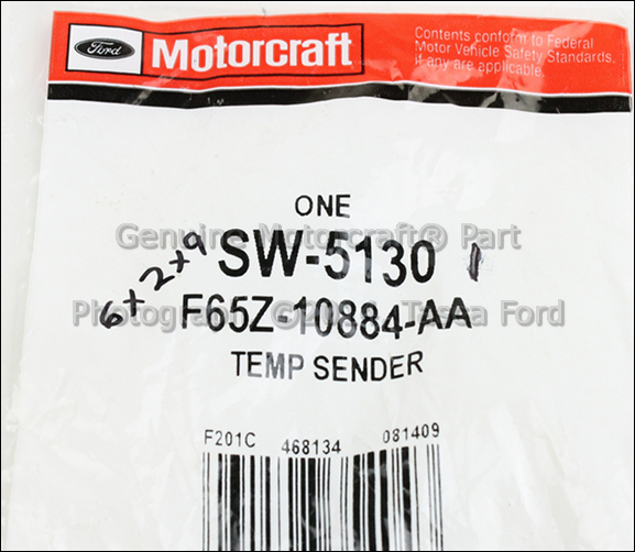 Brand New ect Sensor Temperature Sending Unit Ford Lincoln F65Z 10884