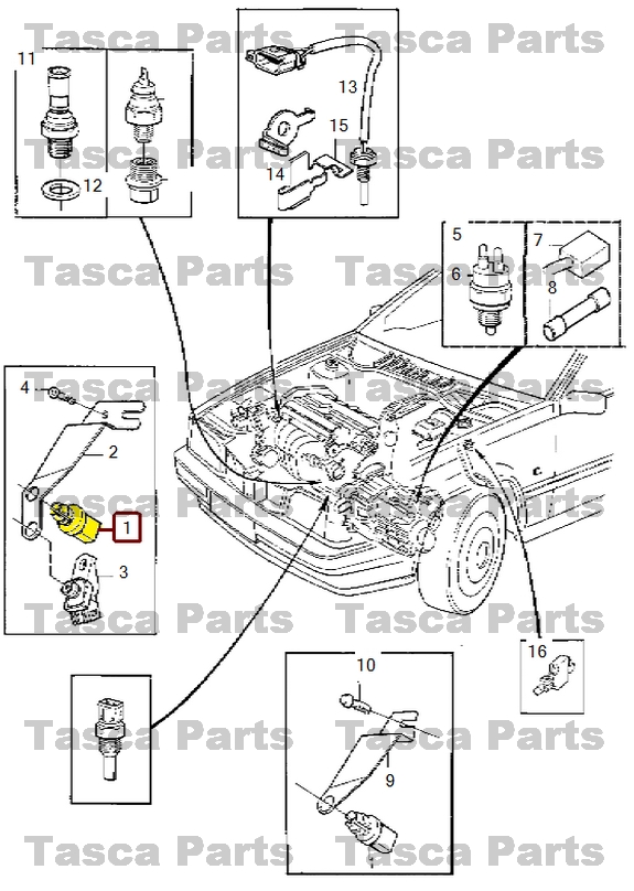 BRAND NEW OEM AMBIENT TEMPERATURE SENSOR 19982004 VOLVO C70 S70 V70 V70XC