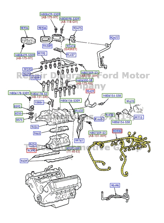 Ford fuel injection wiring harness diagram #7