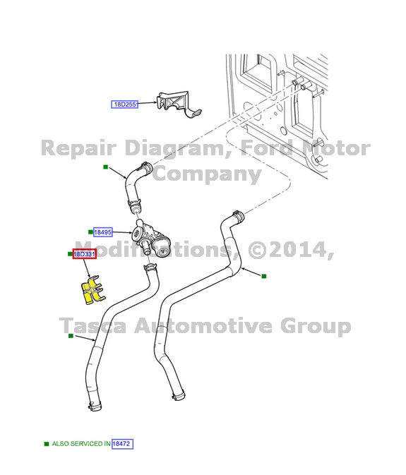 Ford ranger heater core hoses #4