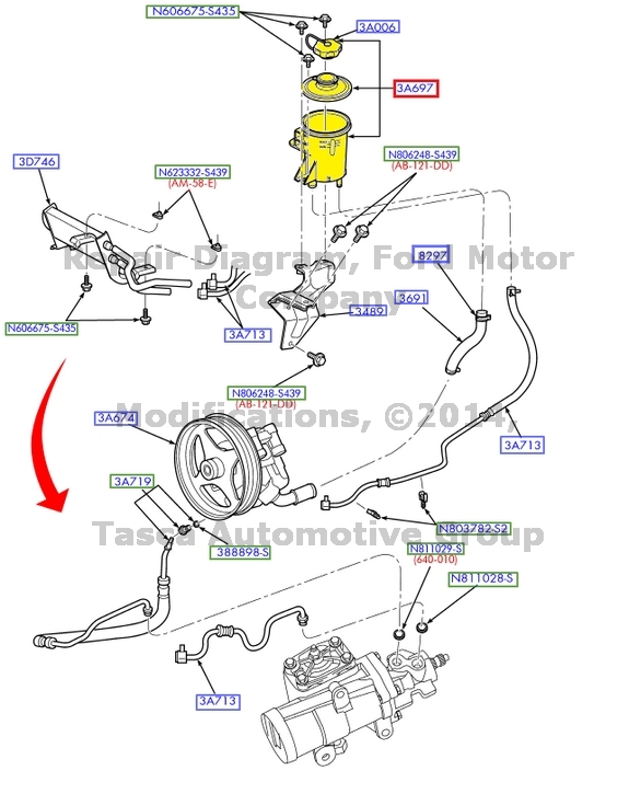 2007 Ford F150 Power Steering Lines
