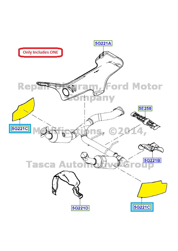 Ford explorer catalytic converter heat shield #6