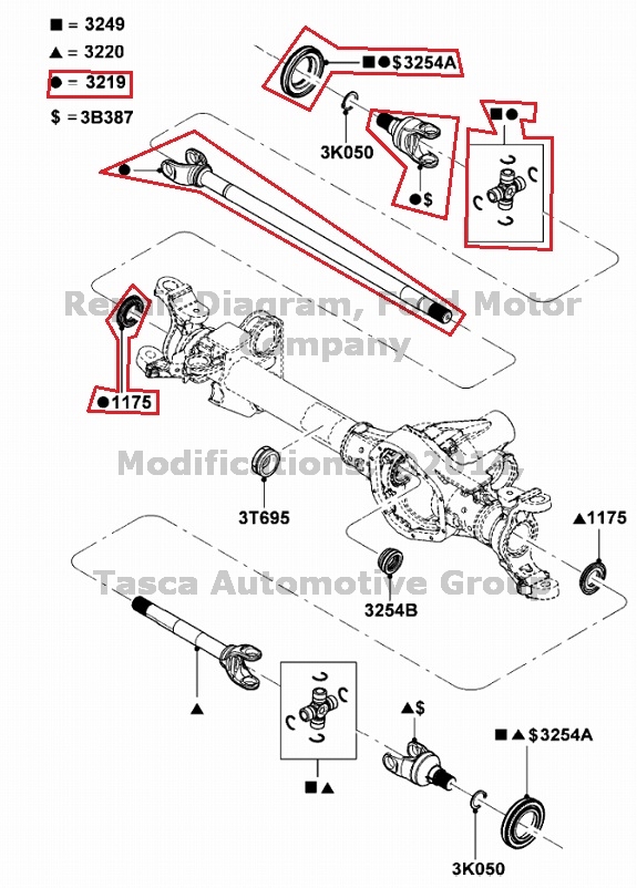 Ford f250 front axle shaft seal #9