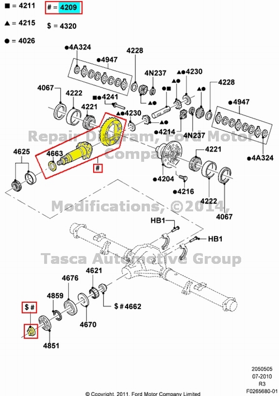 Ford ranger rear differential gear ratio #3