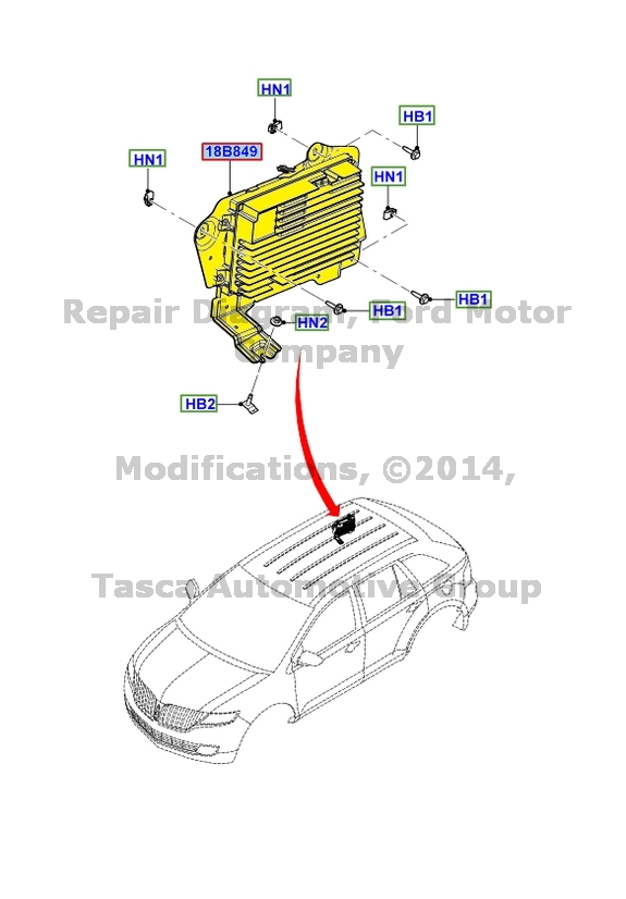 BRAND NEW OEM DSP MODULE AMPLIFIER KIT 2013 FORD EDGE LINCOLN MKX #DA1Z ...