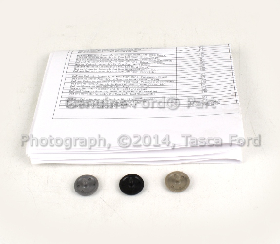 Ford seat belt buttons #7