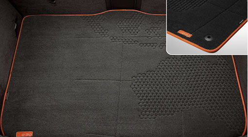   FLOOR/CARGO MATS BLACK ON BLACK VOLVO C30 2007 2012 #39808306  