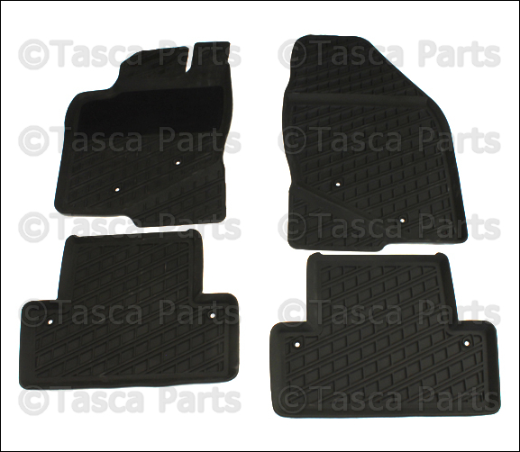 Brand New Oem Set Of 4 Gray All Weather Rubber Floor Mats 2001